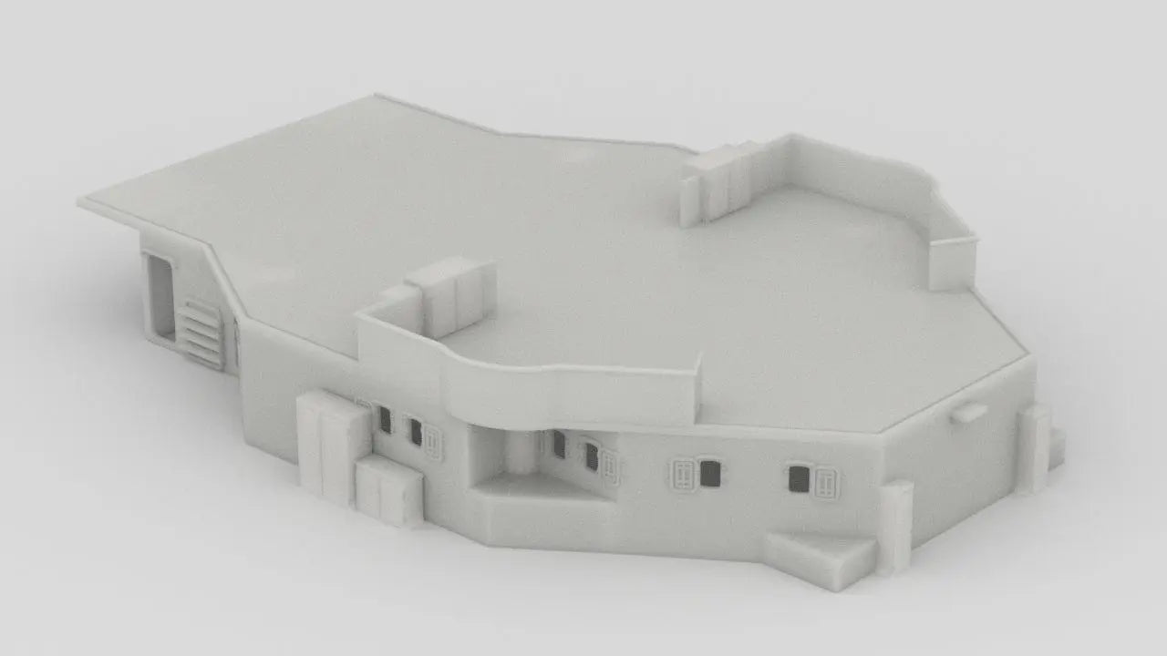 1/100 DKM Prinz Eugen Structure Deck 2 Aft - distefan 3d print