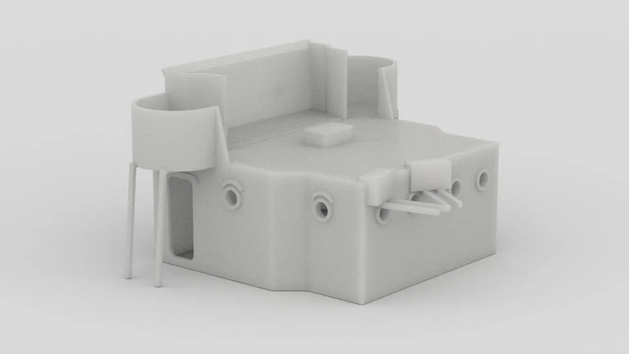 1/100 DKM Prinz Eugen Structure Deck 3 Aft Part 1 - distefan 3d print