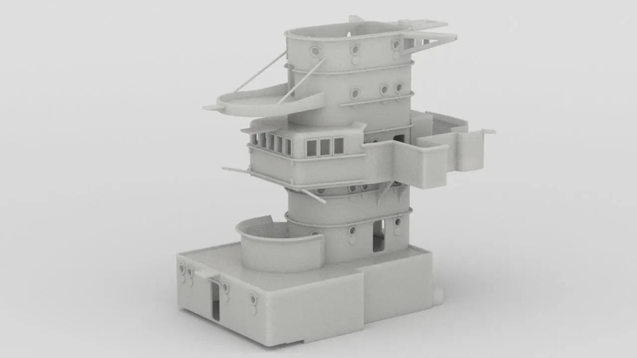 1/100 DKM Prinz Eugen Structure Deck 4 Forward - distefan 3d print