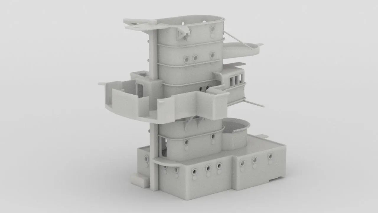 1/100 DKM Prinz Eugen Structure Deck 4 Forward - distefan 3d print
