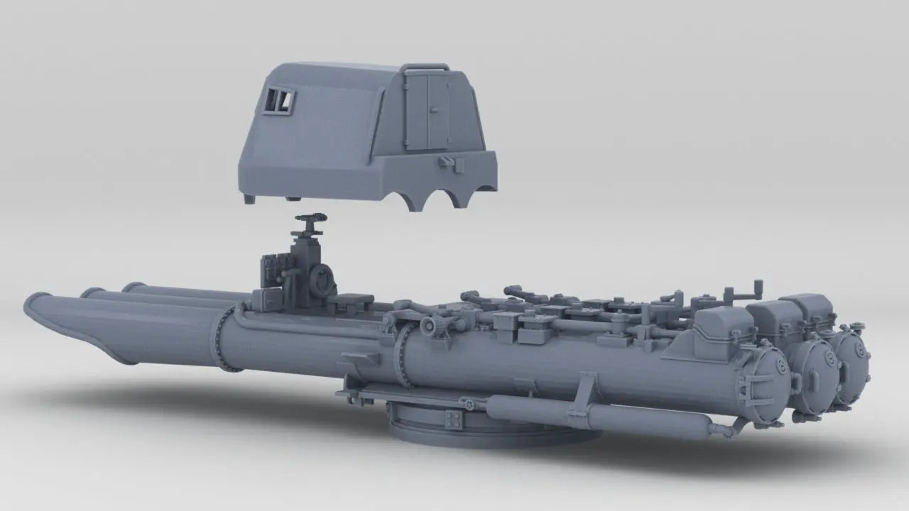 1/100 DKM Prinz Eugen Torpedo Tubes Resin3Dinteractive
