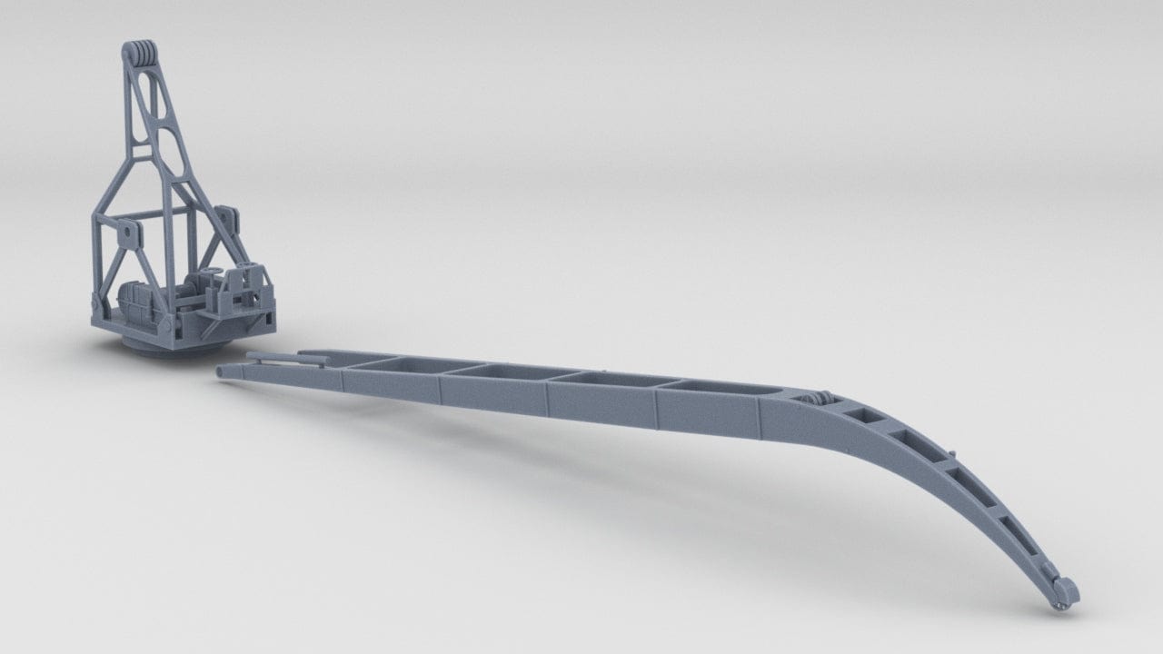 1/100 DKM Scharnhorst Seaplane Crane Kit - distefan 3d print