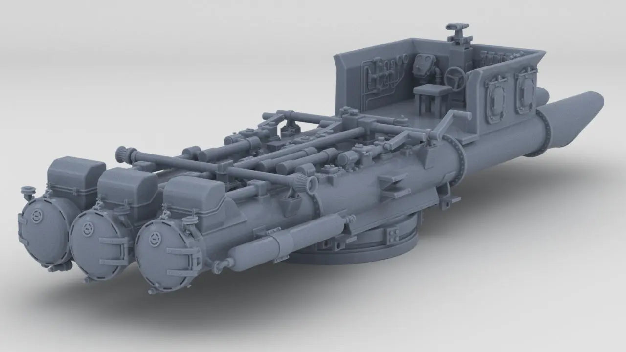 1/100 DKM Scharnhorst Torpedo Tubes Resin3Dinteractive