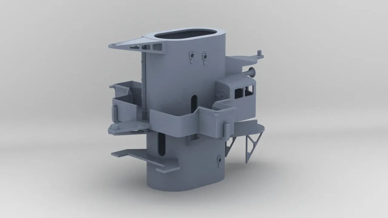 1/100 DKM Scharnhorst Forward Deck 6 - distefan 3d print