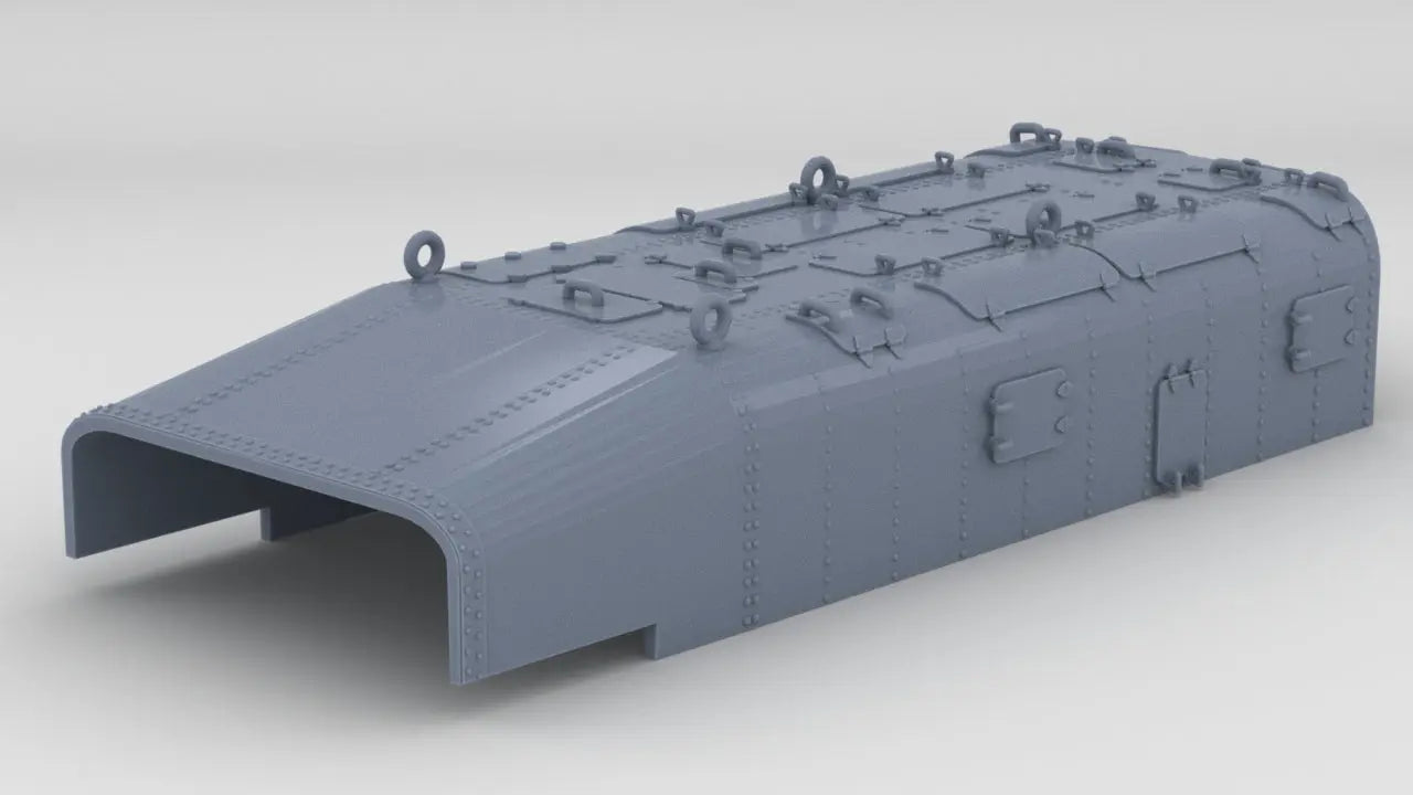 1/100 DKM Torpedo Tubes Armour Protection Resin3Dinteractive