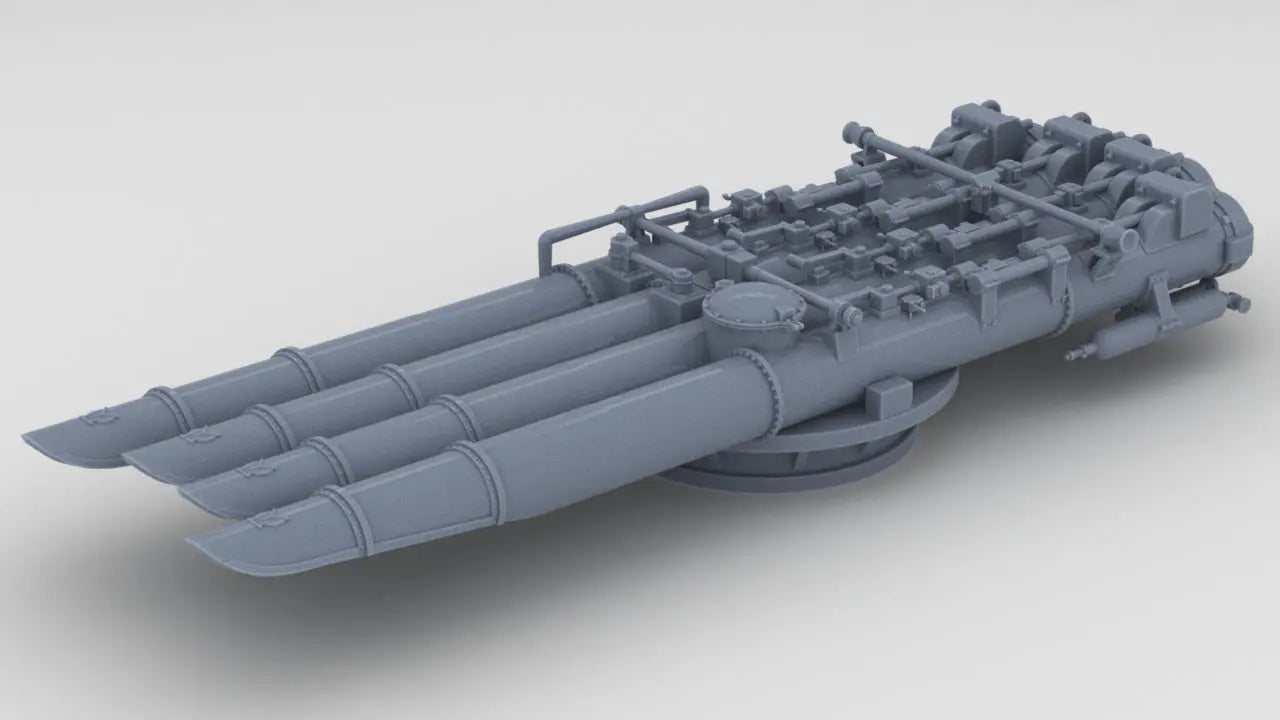 1/100 DKM Torpedo Tubes Resin3Dinteractive