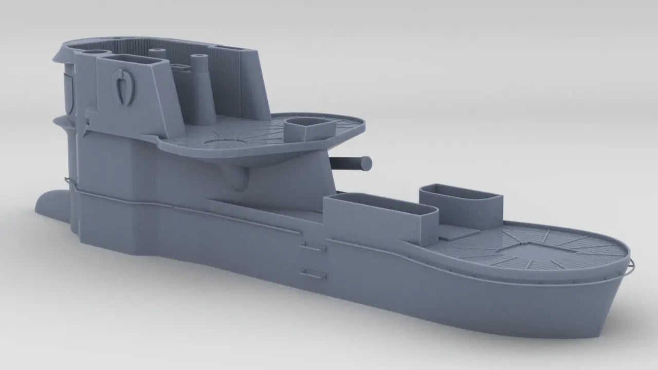 1/100 DKM U-Boot IXC U-505 Conning Tower Resin3Dinteractive
