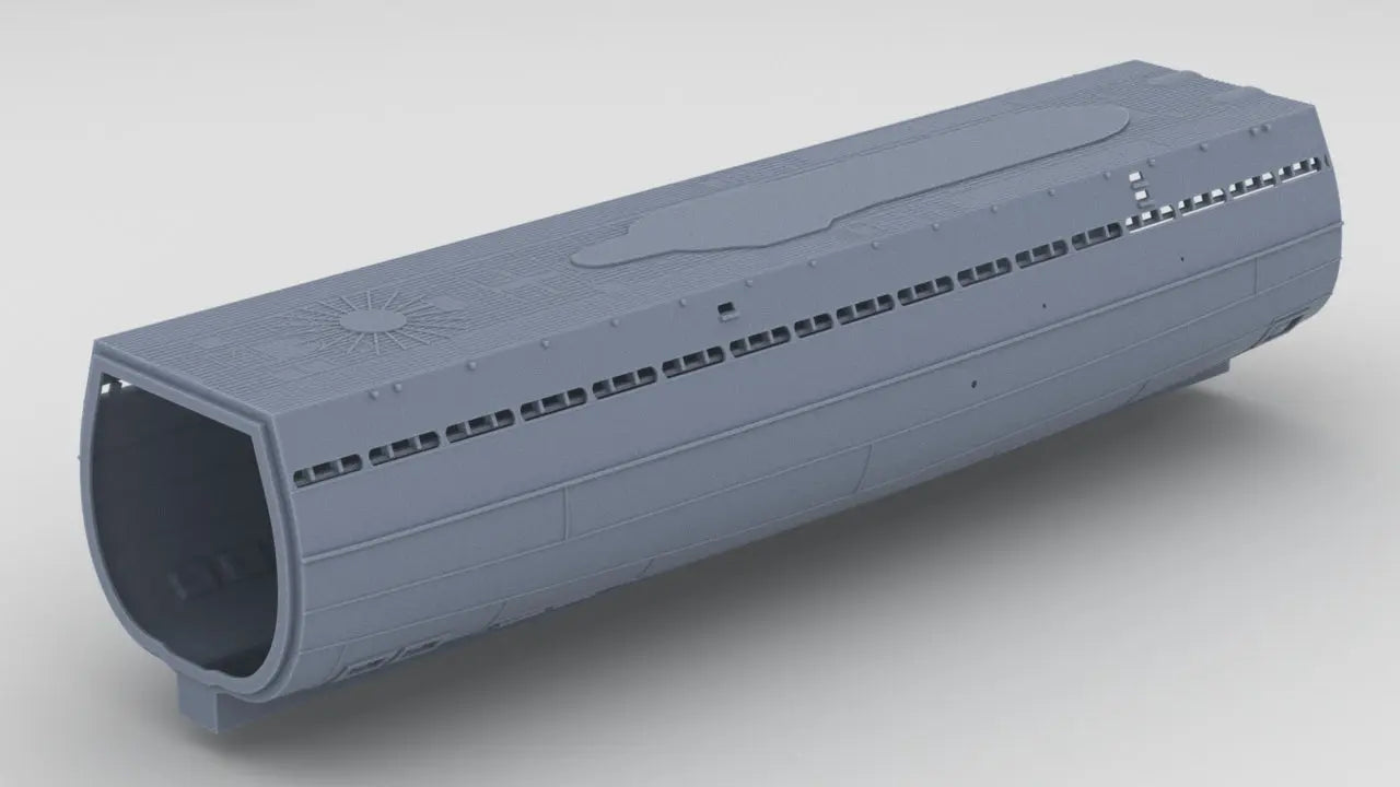 1/100 DKM U-Boot IXC U-505 Hull Set Resin3Dinteractive
