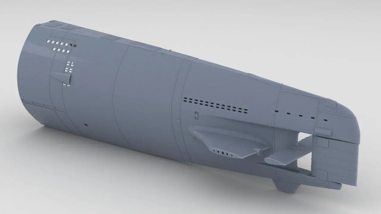 1/100 DKM U-Boot XXI Hull Set Resin3Dinteractive