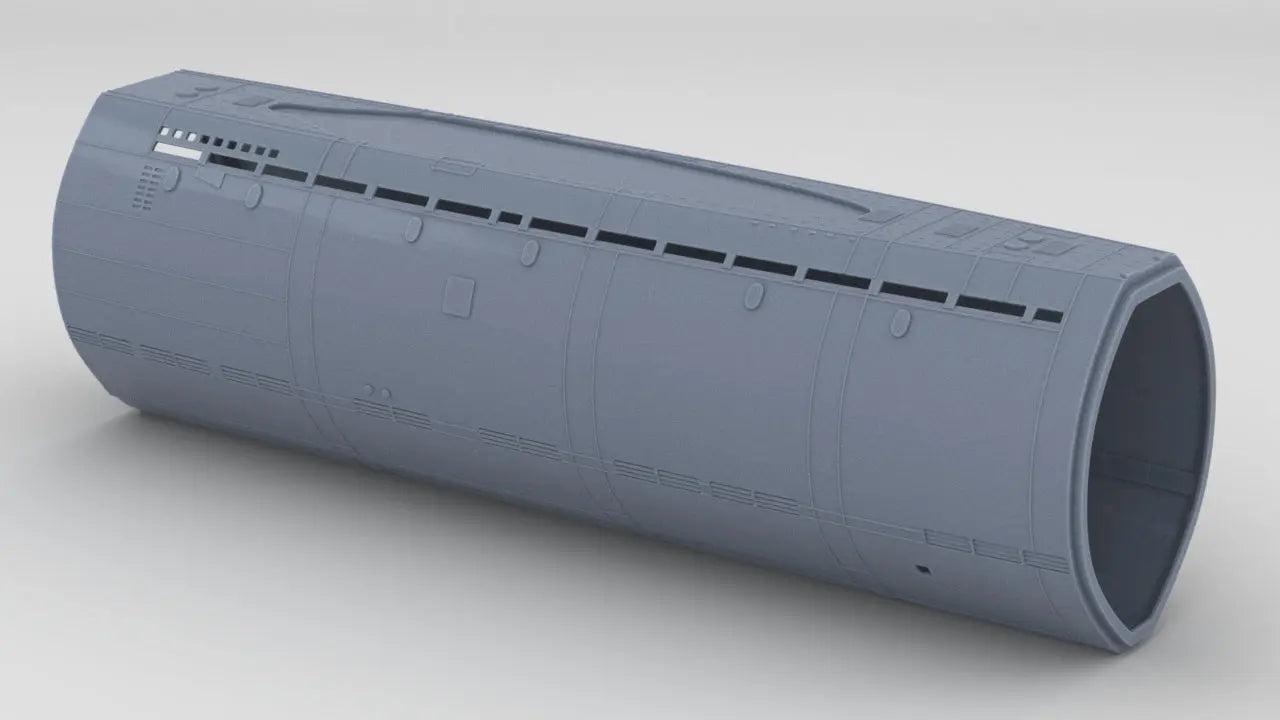 1/100 DKM U-Boot XXI Hull Set Resin3Dinteractive