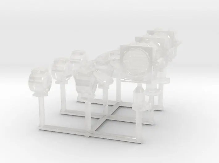 1/100 DKM signal lamp & loud speaker set - distefan 3d print