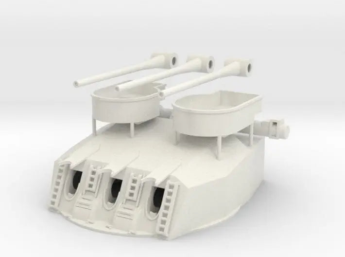1/100 French Richelieu aft triple 152mm turret  A - distefan 3d print