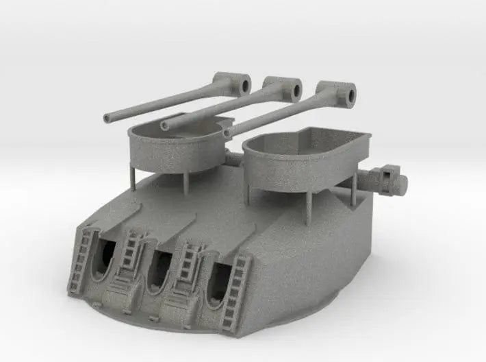 1/100 French Richelieu aft triple 152mm turret  A - distefan 3d print