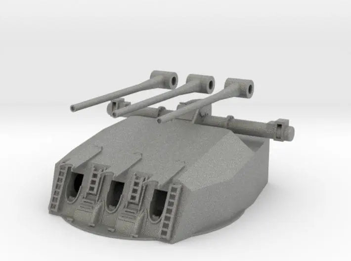 1/100 French Richelieu aft triple 152mm turret  B - distefan 3d print