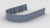 1/100 HMS Elfreda Bow Tub for 3"/50 Dual Purpose Gun