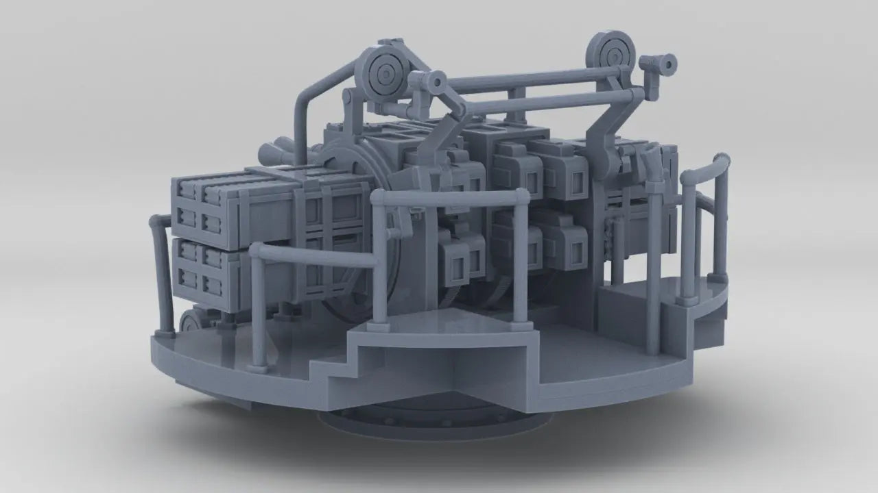 1/100 HMS QF 2-Pounder Naval Gun Resin3Dinteractive