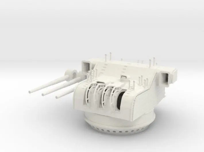 1/100 IJN 15.5cm/60 3rd year type naval turret v1 - distefan 3d print