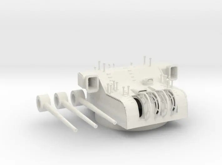 1/100 IJN 15.5cm/60 3rd year type naval turret v2 - distefan 3d print