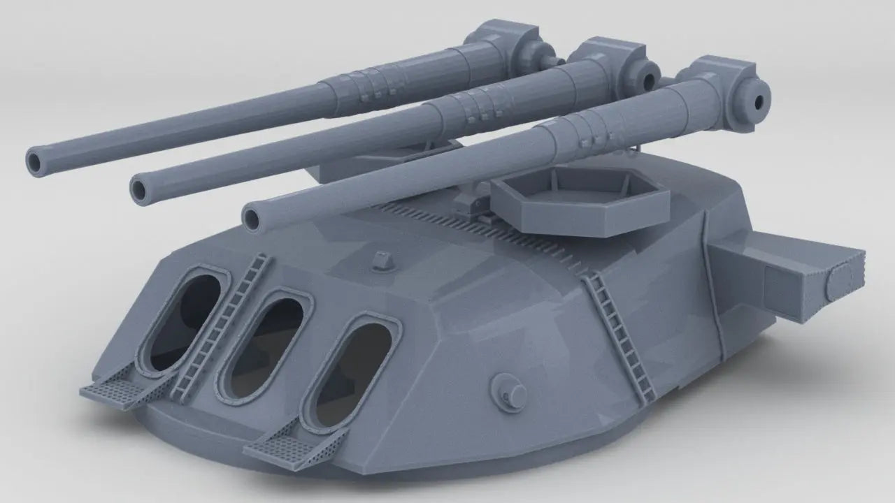 1/100 IJN 46cm/45 (18.1 in) Type 94 Turret B - distefan 3d print