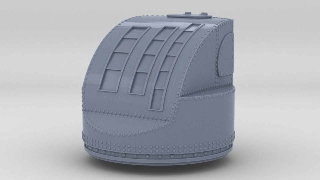 1/100 IJN Machine Gun Control Tower - distefan 3d print
