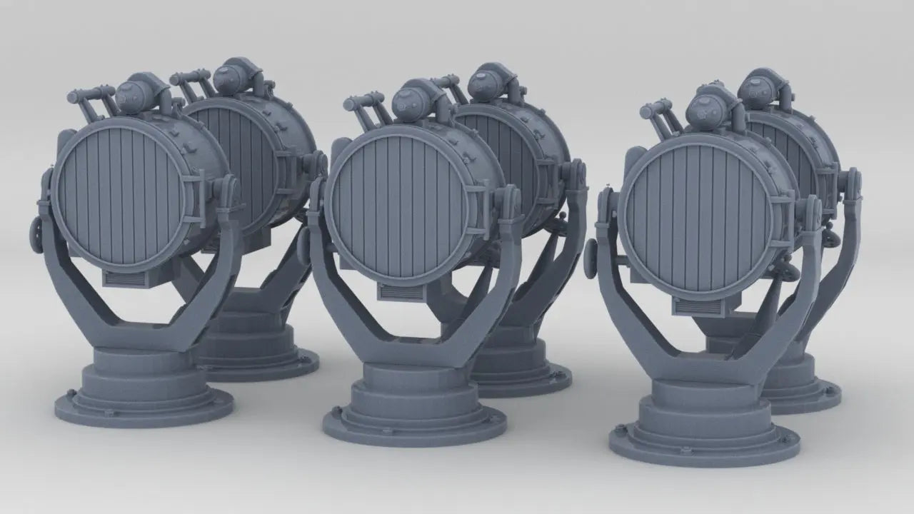 1/100 IJN Searchlight 60cm Set (6pcs) - distefan 3d print
