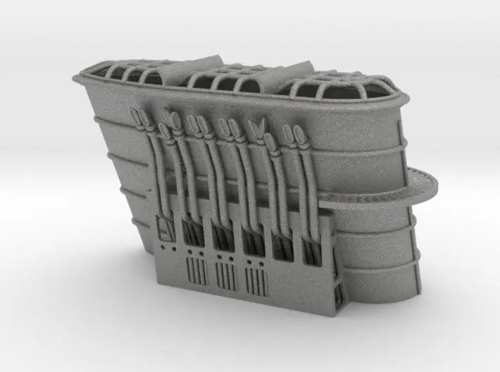 1/100 IJN Shinano superstructure funnel - distefan 3d print