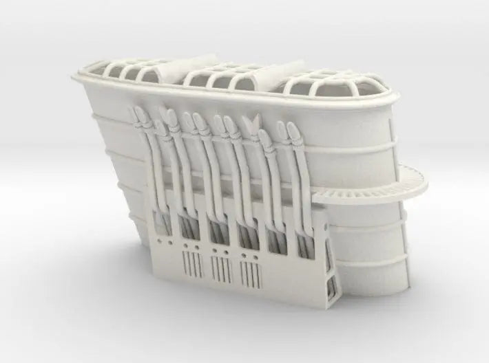 1/100 IJN Shinano superstructure funnel - distefan 3d print