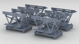 1/100 IJN Trolley for Trailer "Pete" Set (4pcs)
