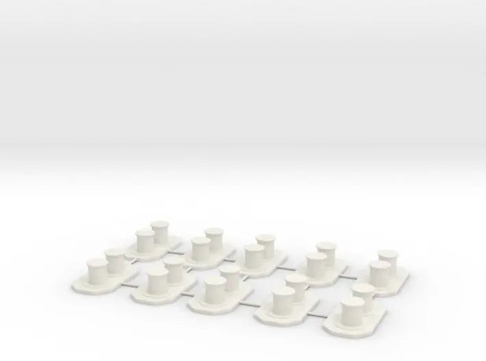 1/100 IJN WWII bollard set 10pcs - distefan 3d print
