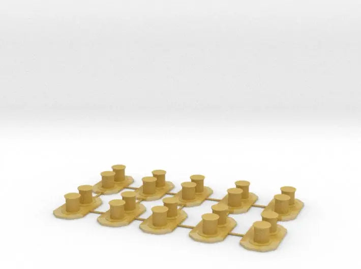 1/100 IJN WWII bollard set 10pcs - distefan 3d print