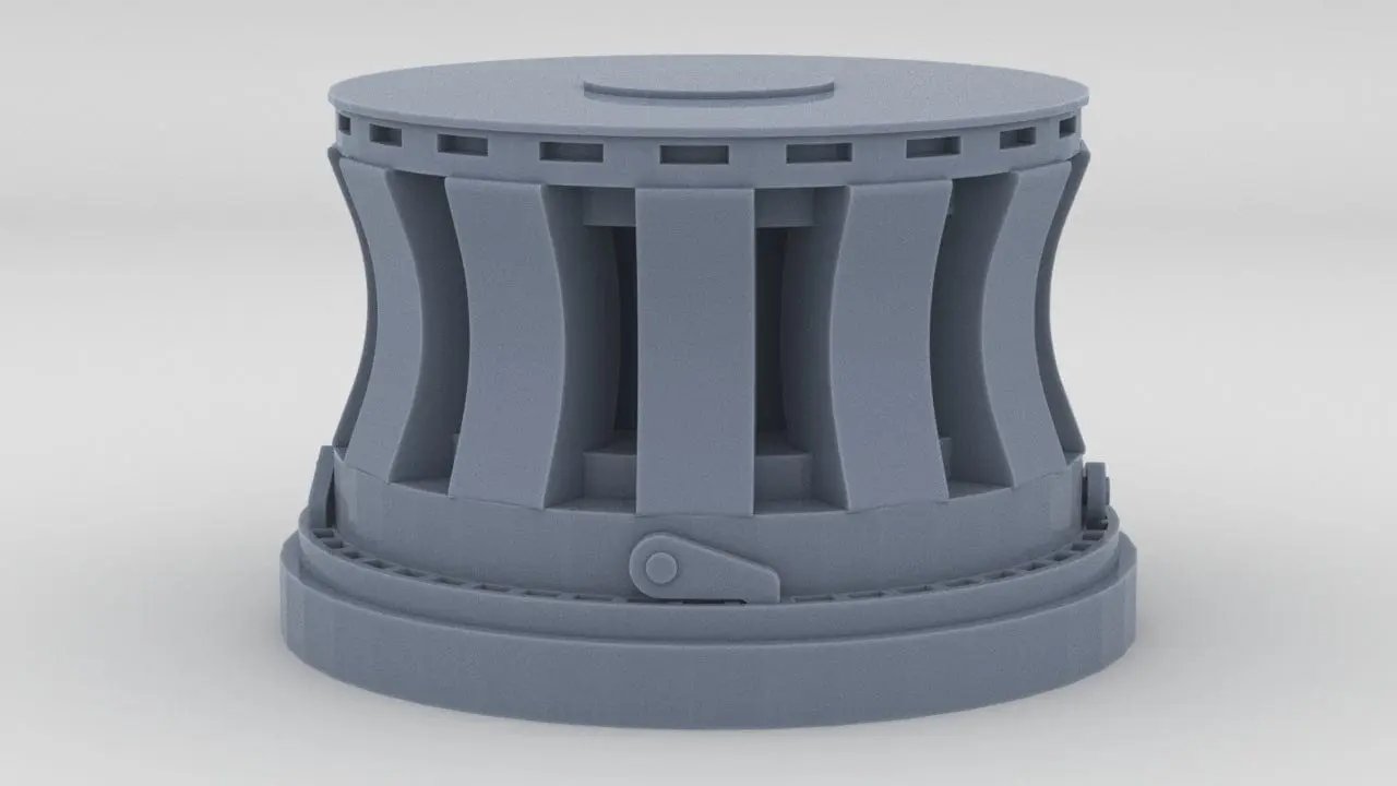 1/100 IJN Yamato Bow Capstan - Detailed Resin Model | distefan 3d print