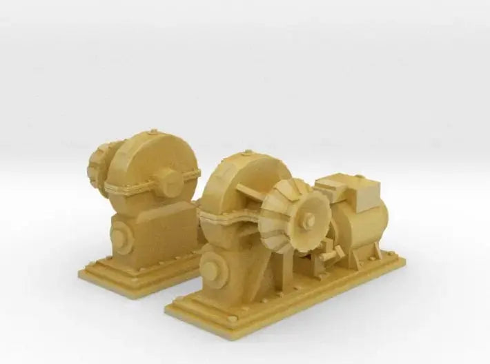 1/100 IJN Yamato deck winch set 2pcs - distefan 3d print