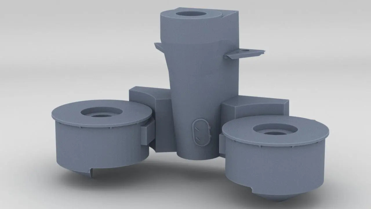 1/100 IJN Yamato Two Towers MG Control - distefan 3d print