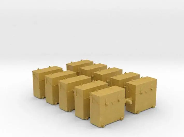 1/100 IJN storage box for 25mm triple set 10pcs - distefan 3d print