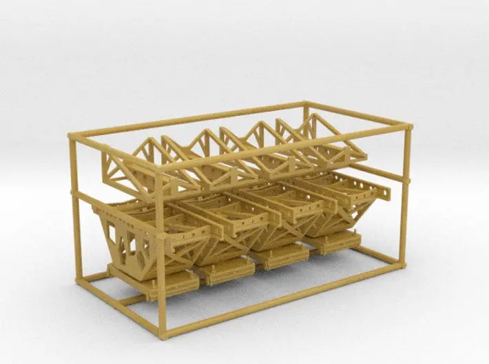 1/100 IJN trolley & trailer for single float plane - distefan 3d print