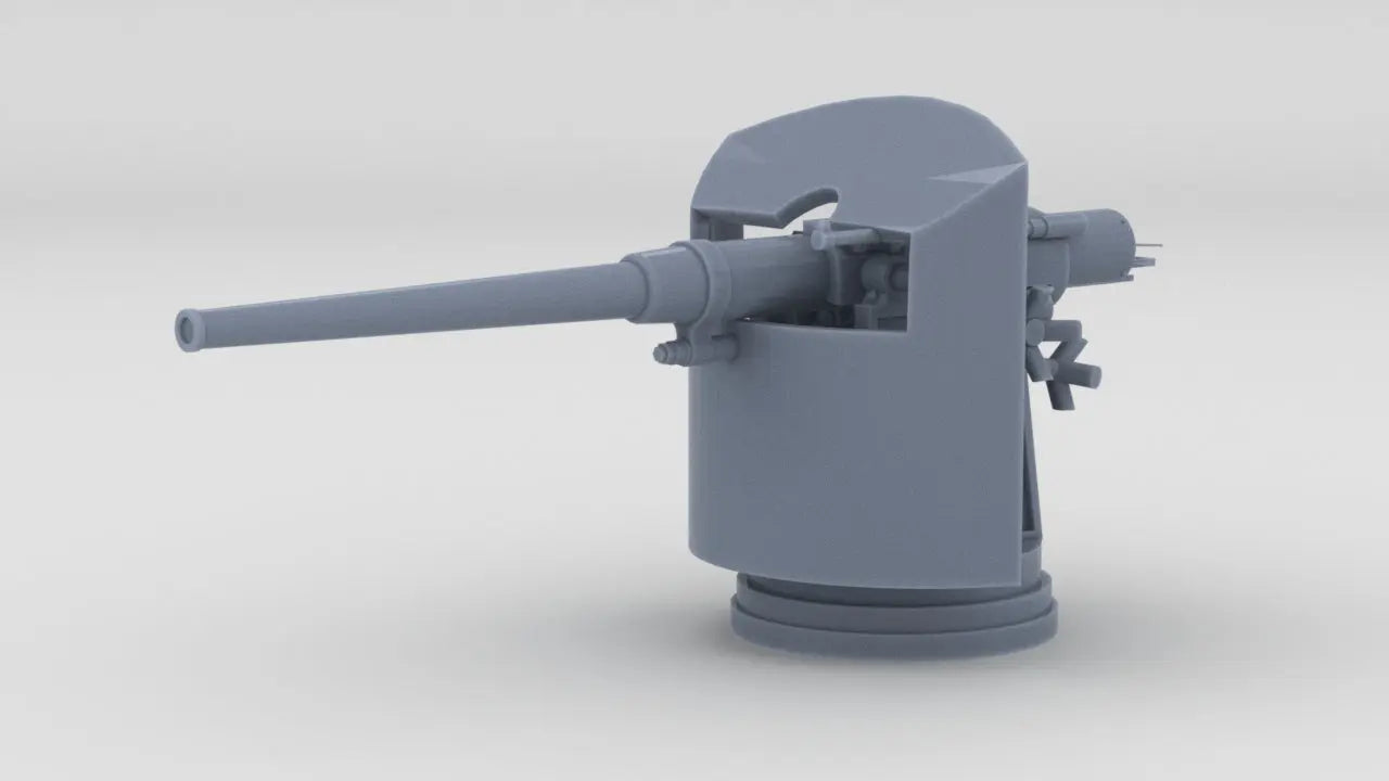 1/100 Italian 120mm (4.7 in)/40 Gun Resin3Dinteractive