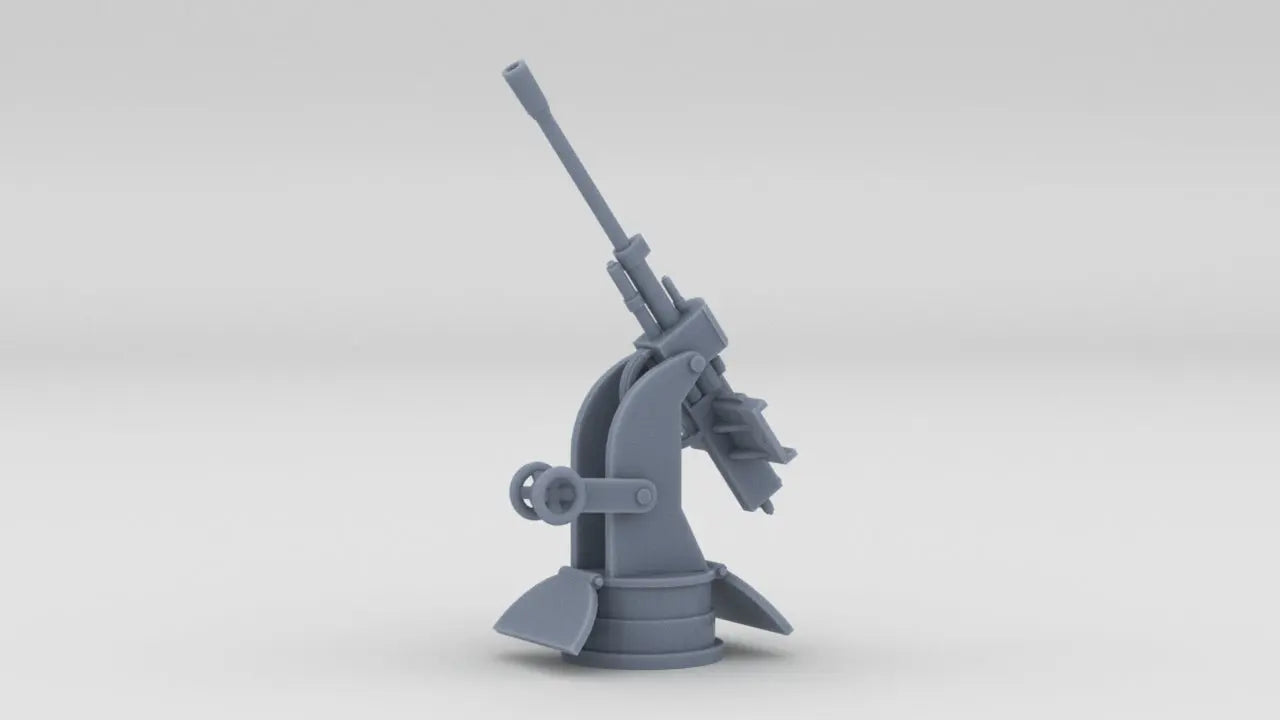 1/100 Italian 37mm (1.5 in) Gun Resin3Dinteractive