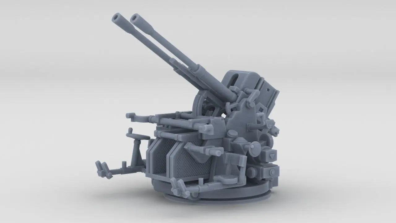 1/100 Italian Twin 37mm/54 OTO Breda 1932 Resin3Dinteractive