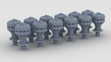1/100 Italy Roma Mushroom Diam 2mm A Set (12pcs)