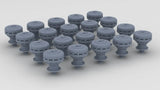 1/100 Italy Roma Mushroom Diam 3.5mm A Set (20pcs)