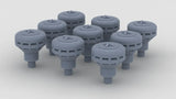 1/100 Italy Roma Mushroom Diam 3.5mm Set (9pcs)
