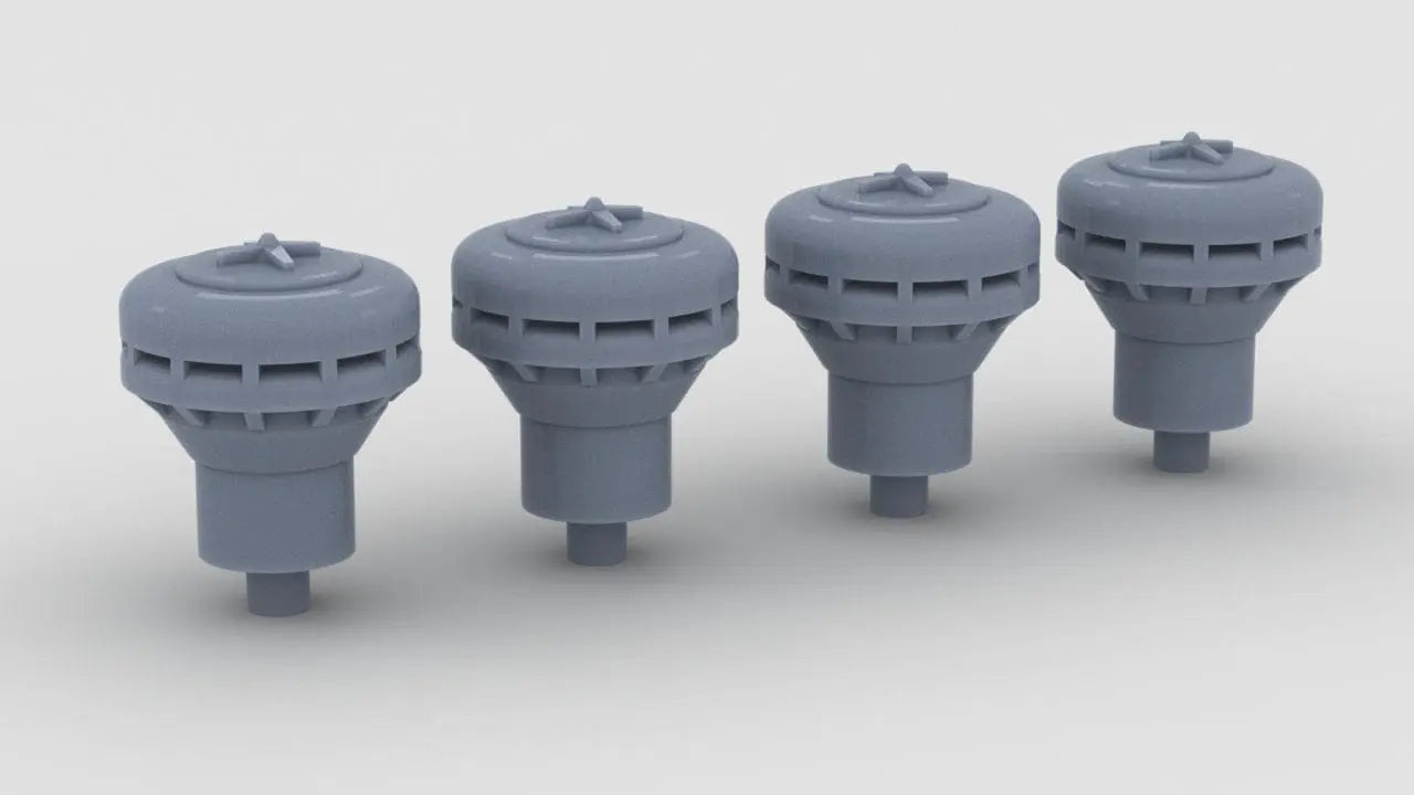 1/100 Italy Roma Mushroom Diam 4mm Set (4pcs) - distefan 3d print