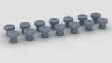 1/100 Italy Roma Mushroom Diam 5.5mm A Set (14pcs)