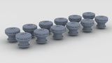 1/100 Italy Roma Mushroom Diam 6mm A Set (12pcs)