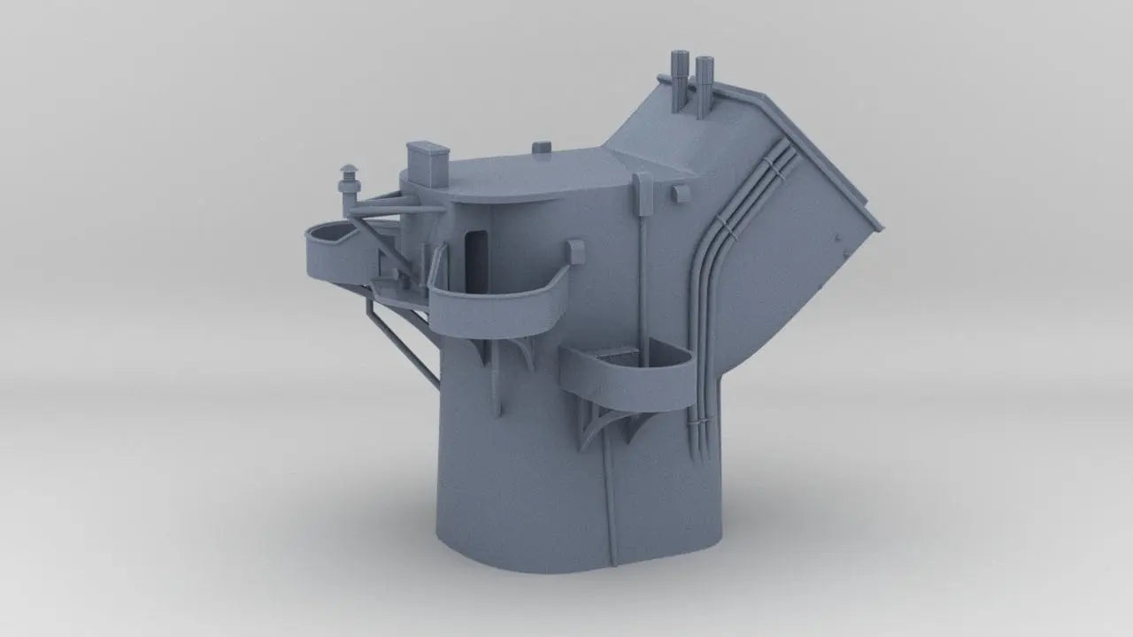 1/100 Richelieu Aft Funnel - distefan 3d print – alternate view