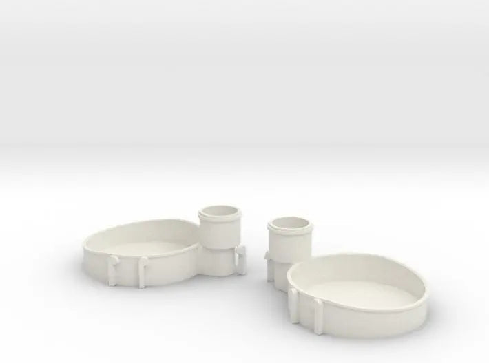 1/100 Richelieu aft 40mm tub2 x2 set - distefan 3d print