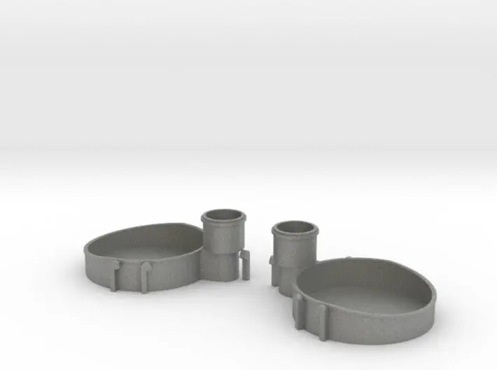 1/100 Richelieu aft 40mm tub2 x2 set - distefan 3d print