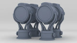 1/100 Russian WWI Searchlight Set (4pcs)