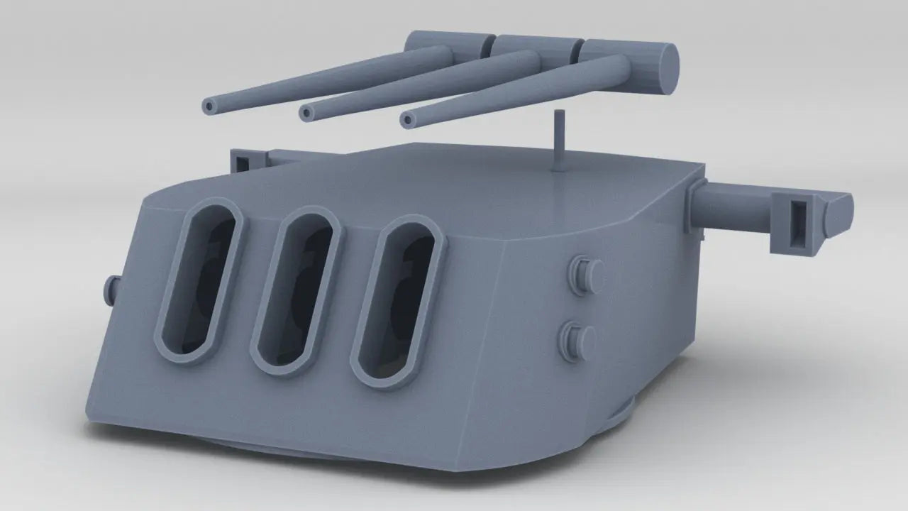 1/100 USN 6-inch/47 Mark 16 Gun Set Resin3Dinteractive