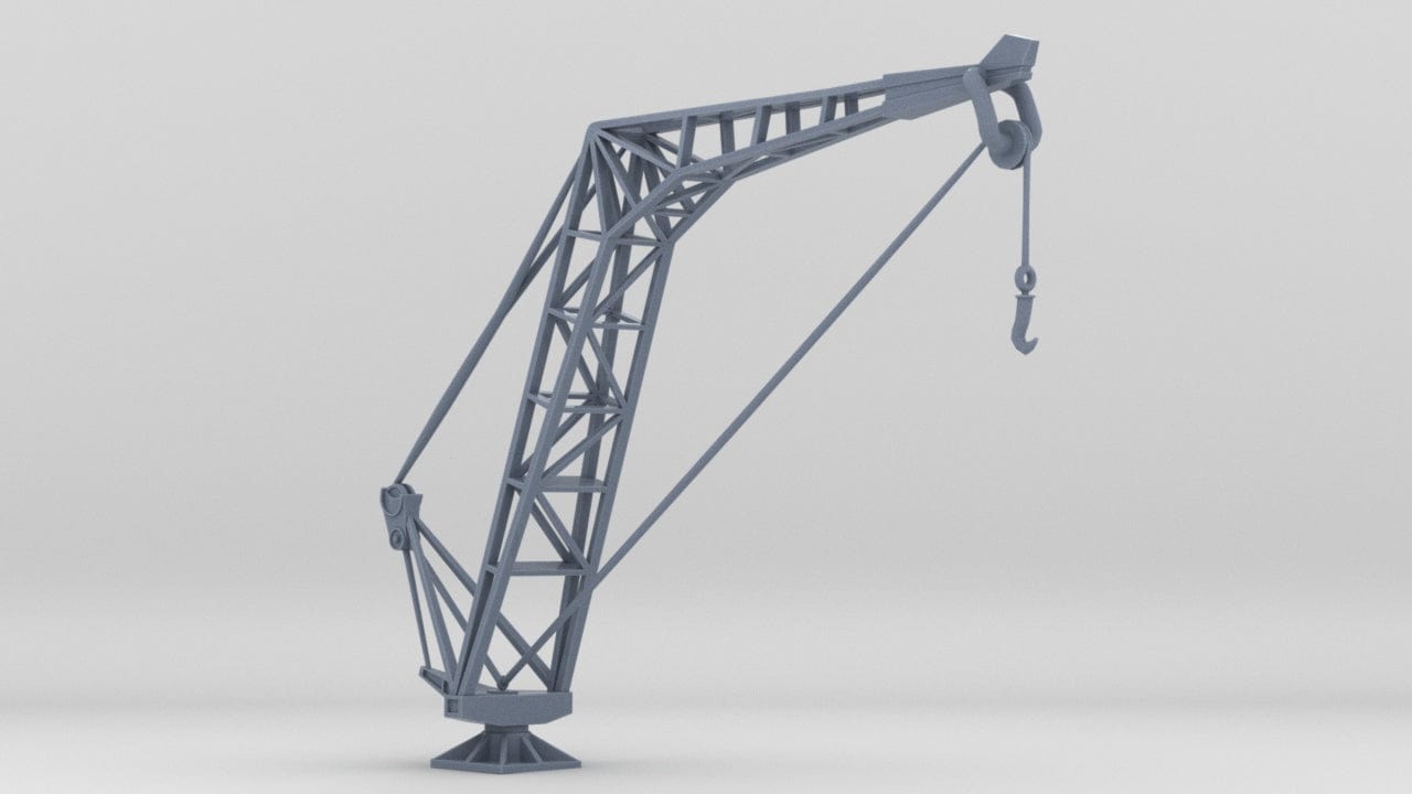1/100 USN Aircraft Crane - distefan 3d print